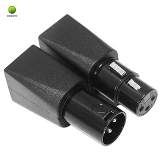 อะแดปเตอร์เชื่อมต่ออีเธอร์เน็ต DMX เป็น RJ45 RJ45 เป็น 3 Pin XLR DMX ตัวเมีย และตัวผู้ 3 พิน 1 คู่