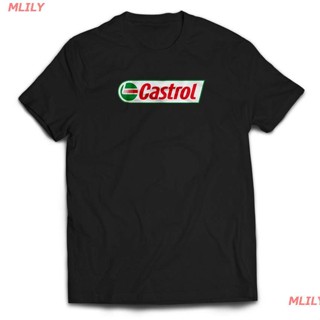 【2022New】MLILY New Castrol Oil Company Gas Motorsport Car Racing T-shirt ผู้ชาย เสื้อยืดพิมพ์ลาย ดผ้าเด้ง คอกลม cotton บ