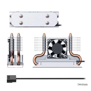 Iwo หม้อน้ําความร้อนโซลิดดิสก์ พร้อมพัดลมระบายความร้อน สําหรับ M 2 NVMe 2280 SSD M2 NVMe 2280