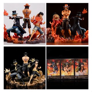 [Spot] One piece DXF Group Three Brothers Luffy essaab boxed hand-held doll decoration model