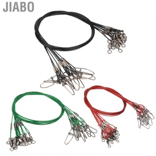 Jiabo 20pcs 50cm -Bite Fishing Wire Line Leash Lure Fishhook Trace Leader Swivel Carbon Steel Rolling Swivels Fish Accessory