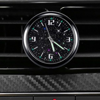 ⚡READYSTOCK⚡Car Clock 1pc Black Built-in Button Battery Car Air Vent Quartz Clock Decoration