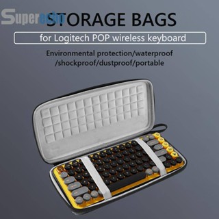 กระเป๋าเคส กันน้ํา กันฝุ่น แบบพกพา มีซิป สําหรับ Logitech POP Wireless