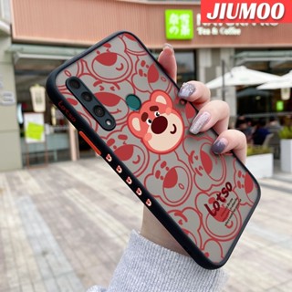 เคสโทรศัพท์มือถือ ซิลิโคนนิ่ม ใส กันกระแทก ลายหมีสตรอเบอร์รี่ สําหรับ Huawei Y8P P Smart S