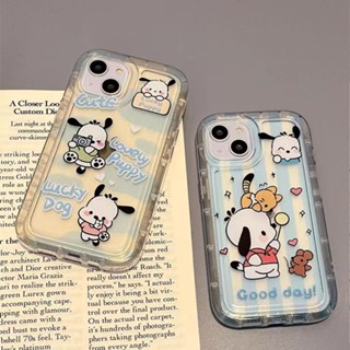 Yiki|เคสโทรศัพท์มือถือ TPU นิ่ม กันตก ลายการ์ตูน Pochacco นําโชค สําหรับ Vivo X90 Pro X90 X80 Pro X80 X70 Pro X70 S1 Pro S1 V27E V23E V21E V21 V20 Pro V20 V15