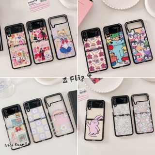 Casetify เคสป้องกันโทรศัพท์มือถืออะคริลิค แบบหน้าจอพับได้ สําหรับ Samsung Z Flip 3 Z Flip 4 5G