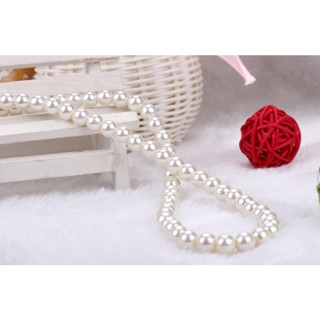 # Beauty yourself # สร้อยคอลูกปัดไข่มุกเทียม สีขาว 8 มม.