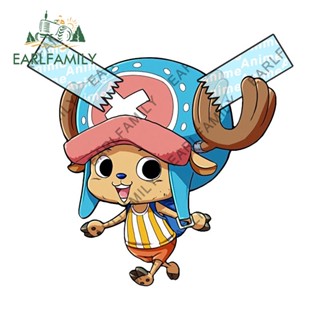 Earlfamily สติกเกอร์ฉลากแฟชั่น One piece Chopper Nami 13 ซม. สําหรับติดตกแต่งรถยนต์