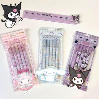 Yuemu Sanrio ปากกากด ลายการ์ตูนหัวใจน่ารัก สีแดง สีดํา สําหรับนักเรียนหญิง