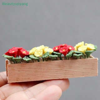 [Beautyupyang] โมเดลดอกไม้จิ๋ว 1:12 สําหรับตกแต่งบ้านตุ๊กตา