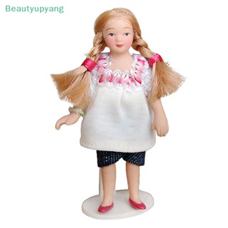 [Beautyupyang] โมเดลเสื้อยืด และกางเกงขาสั้น สีขาวบลอนด์ สําหรับตกแต่งบ้านตุ๊กตา 1/12