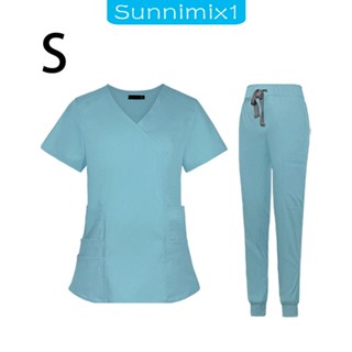 [Sunnimix1] ชุดยูนิฟอร์มพยาบาล และกางเกง สําหรับผู้หญิง