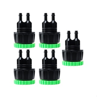 5pcs Reliable Faucet Adapter Garden Tools Farms Flower Beds 2 Ways Splitters Forests Drip Irrigation Hose Connectors