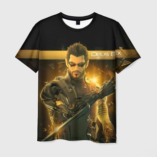 เสื้อยืด พิมพ์ลาย 3 มิติ Deus Ex สําหรับผู้ชาย