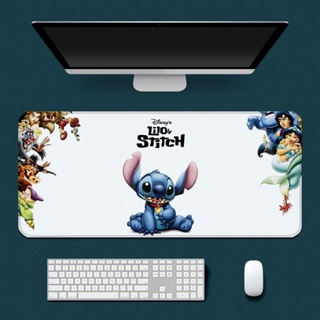 แผ่นรองเมาส์ พิมพ์ลาย Stitch Kawaii HD น่ารัก กันลื่น Xxl90X40 ซม. สําหรับคอมพิวเตอร์ตั้งโต๊ะ