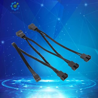 สายเคเบิลอะแดปเตอร์ PWM 5/6 ทาง PWM Splitter Female To Male PWM วัสดุฉนวนกันความร้อน PVC สําหรับ PC