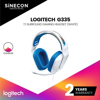 Logitech หูฟังเกมมิ่งพร้อมไมค์ G335 7.1 Surround Wired Gaming Headset - White