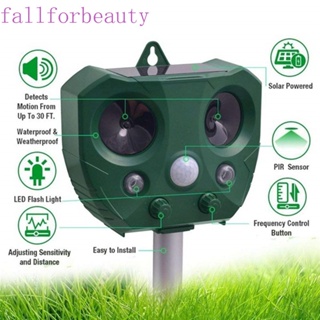 FALLFORBEAUTY เครื่องอัลตราโซนิก กันน้ํา สําหรับไล่นก แมว ในสวนกลางแจ้ง