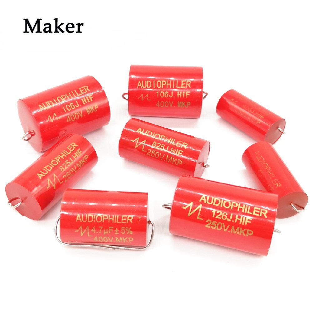ตัวเก็บประจุเสียง Axial MKP 250V 10uf 12uf 15uf 18uf 20uf 22uf 33uf 40uf DC HIFI DIY