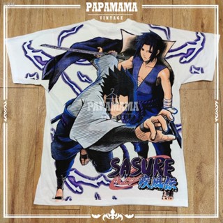 NARUTO Ix OVP SASUKE Husband Cartoon T-Shirt All Over Print papamama vintage