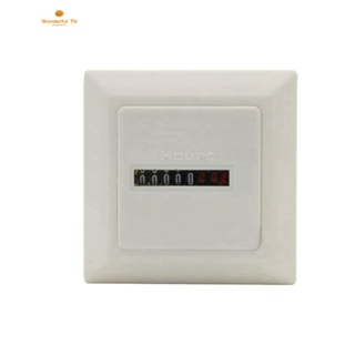 Hm-1 เครื่องนับถอยหลังดิจิทัล 0-99999.99 เกจ 0.3W AC220-240V 50Hz AC สีขาว