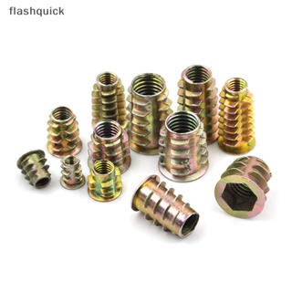 Flashquick 10 ชิ้น / เซต โลหะผสมสังกะสี หัวไดรฟ์หกเหลี่ยม สกรูใส่น็อตเกลียว สําหรับไม้ M4-M10 Nice