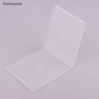 Flashquick นวัตกรรมใหม่และใช้งานได้จริง CD ดิสก์คู่ แบบพกพา กล่องเก็บ โปร่งใส PP บางเฉียบ มาตรฐาน DVD เคสดีวีดี ดี