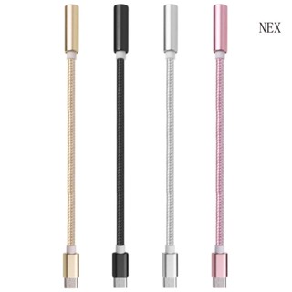 Nex สายเคเบิลอะแดปเตอร์แปลง USB 3 1 Type C ตัวผู้ เป็น 3 5 มม. ตัวเมีย AUX