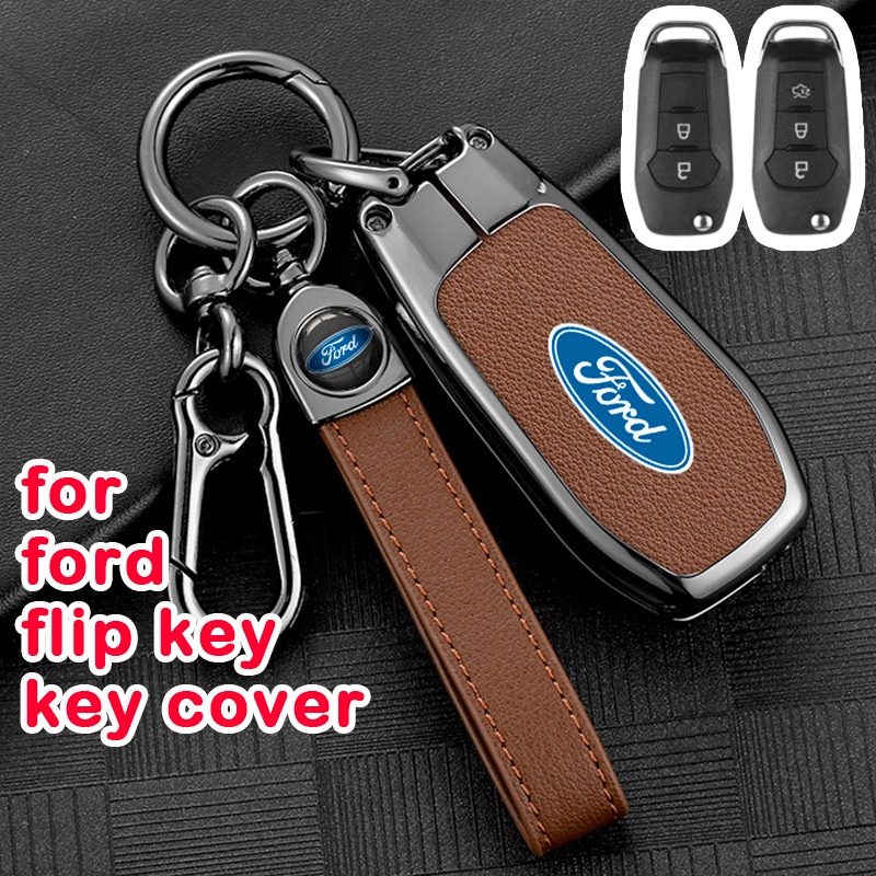 เคสกุญแจรีโมทรถยนต์ แบบพับได้ สําหรับ Ford Fusion Fiesta Escort Mondeo Everest Ranger 2019 S Max Kuga 2 Focus Mk 3 Ecosport ของแต่งรถยนต์ พวงกุญแจ