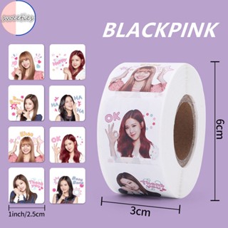 สติกเกอร์ ลายศิลปินเกาหลี BLACKPINK Star Idol Lisa ROSE JISOO JENNIE สําหรับติดตกแต่งสมุด DIY