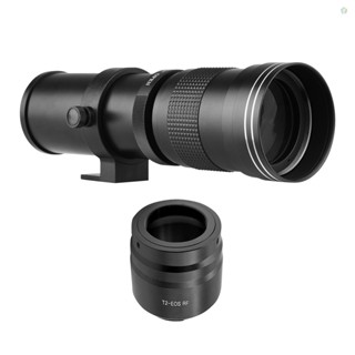 (adspth)เลนส์ซูมกล้อง Mf Super Telephoto F/8.3-16 เมาท์ T2 420-800 มม. พร้อมแหวนอะแดปเตอร์เมาท์ RF เกลียว 1/4 แบบเปลี่ยน สําหรับกล้อง EOS R R3 R5 R5C R6 RP RF-Mount