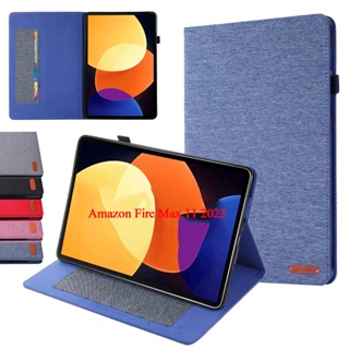 เคสผ้าปูโต๊ะ แบบบางพิเศษ สําหรับ Amazon Fire Max 11 2023 13th 11 นิ้ว