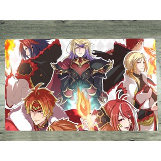 Yugioh Duel Playmat Flame Noble Knight Deck CCG TCG แผ่นรองเมาส์ สําหรับเล่นเกม