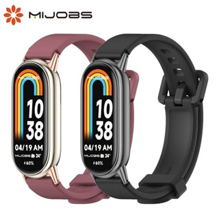 MIJOBS สายรัดข้อมือ สำหรับ Xiaomi Mi Band 10 9 8 สายรัดข้อมื…