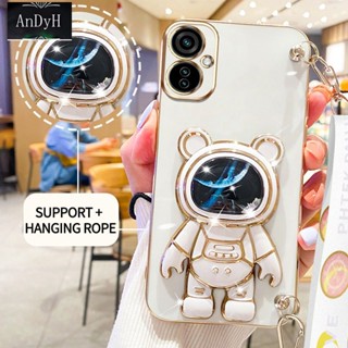 Andyh เคสโทรศัพท์มือถือ ลายนักบินอวกาศ 3D พร้อมสายคล้อง สําหรับ infinix Tecno Camon 19 Neo