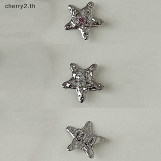 [cherry2] กิ๊บติดผม โลหะผสม รูปดาวห้าแฉก ขนาดเล็ก เรียบง่าย สีเงิน เครื่องประดับผม [TH]