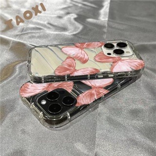 เคสป้องกันโทรศัพท์มือถือ แบบนิ่ม ลายผีเสื้อ กันลื่น กันกระแทก สําหรับ Apple Iphone 14promax 13 12 11 7 8plus 5WUQ