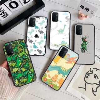 เคสโทรศัพท์มือถือแบบนิ่ม ลายไดโนเสาร์น่ารัก หลากสี สําหรับ OPPO F17 A74 A95 F19 Pro Find X3 Lite Neo R9 F1 Plus