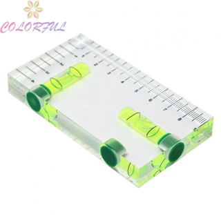 【COLORFUL】Level Ruler Magnetic Level Transparent 90 parts 95mm/3.74“ Bubble Level