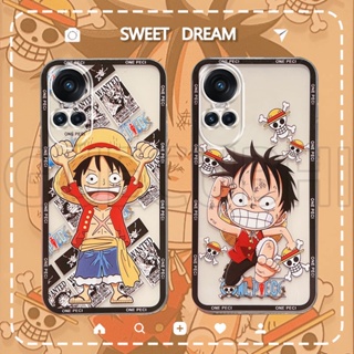 เคสOPPO Reno10 Reno10 Pro Reno 10 Pro+ 5G 2023 มือถือ ซิลิโคนนิ่ม แบบใส ลายอนิเมะ Onepiece Luffy สําหรับ เคสโทรศัพท์ OPPO Reno 10 Pro 5G