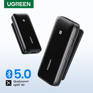 Ugreen อะแดปเตอร์รับสัญญาณเสียงหูฟังบลูทูธ 5.0 USB DAC 3.5 มม. NFC aptX บลูทูธ 5.0