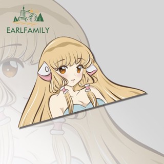 Earlfamily สติกเกอร์ ลายการ์ตูน Chobits Chi Peek 13 ซม. x 7.5 ซม. สําหรับตกแต่งรถยนต์