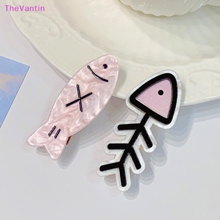 Thevantin กิ๊บติดผม รูปกระดูกปลาน่ารัก เครื่องประดับแฟชั่น สําหรับเด็กผู้หญิง