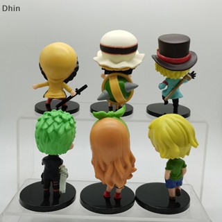 [Dhin] โมเดลฟิกเกอร์ One Piece Luffy Law Sabo Sanji Zoro Nami 6 ชิ้น ต่อชุด COD