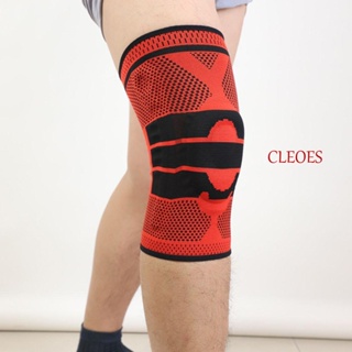 CLEOES สนับเข่า ผ้าไนล่อน แบบยืดหยุ่น อุปกรณ์เสริม สําหรับเล่นกีฬาวอลเลย์บอล ฟิตเนส