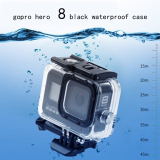 เคสกล้องดําน้ํา กันน้ํา 60 เมตร อุปกรณ์เสริม สําหรับ Gopro 8 Hero 8