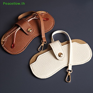 Peacellow กระเป๋าใส่แว่นตากันแดด หนัง Pu แบบพกพา หลากสีสัน แฟชั่นสร้างสรรค์ สําหรับผู้หญิง