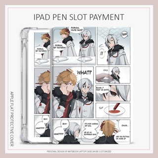 เคส ลายการ์ตูนอนิเมะ พร้อมช่องใส่ปากกา สําหรับ iPad mini 6 air 1 2 3 4 5 iPad 10.2 gen 7 8 9 pro 11 2022 gen10