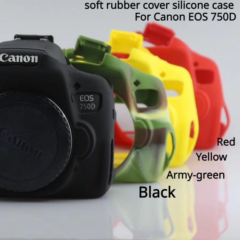 Canon 750D T6i เคสยางซิลิโคนสําหรับกล้อง Canon EOS 750D T6i