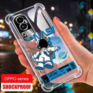 Oppo Reno 10 Pro+ reno10 Pro+Plus 5G Space NASA เคสซิลิโคนใส เสริมมุม ถุงลมกันกระแทก